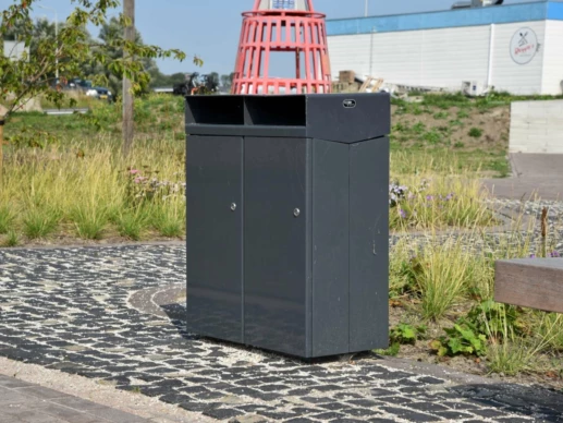 Afvalbak Quadrat duo voor de openbare ruimte 2