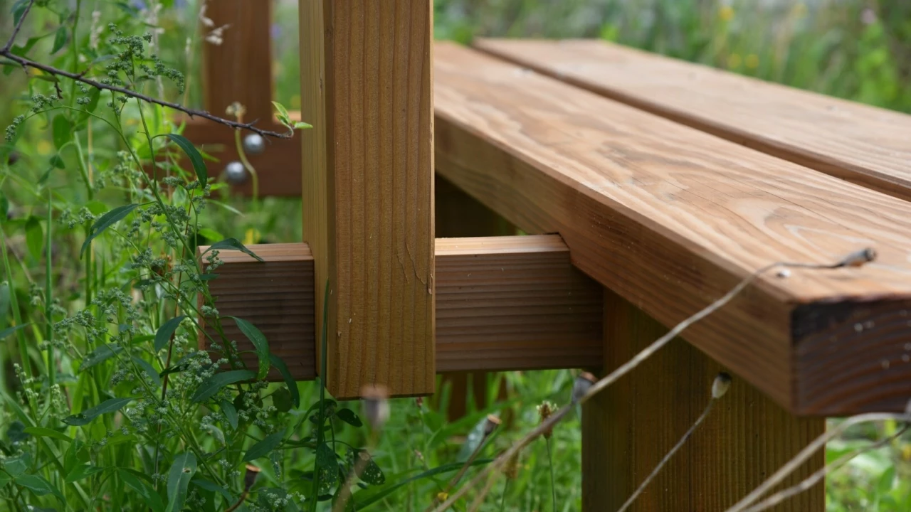Groenlo BINX Smartility Sitzbank Natuur Comfort mit Rückenlehne 1