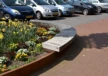 Heteren - De Beemd - cortenstalen ziteiland met houten zitrand 8