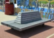 Buitenbank Tail met kleine rugleuning op Camping Julianahoeve 1620x1080