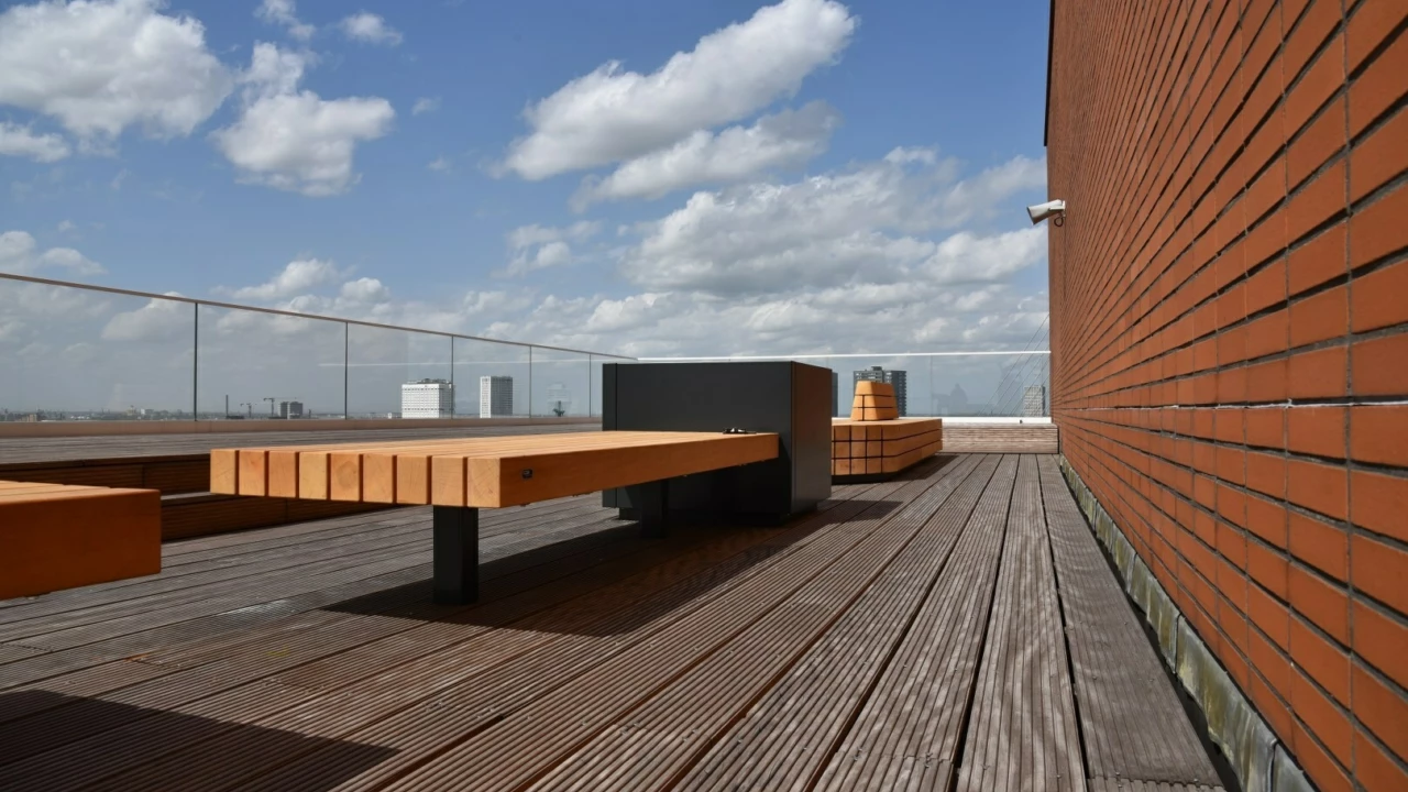 Rotterdam dakterras plane picknickset Plane dubbelzits Solid Planter