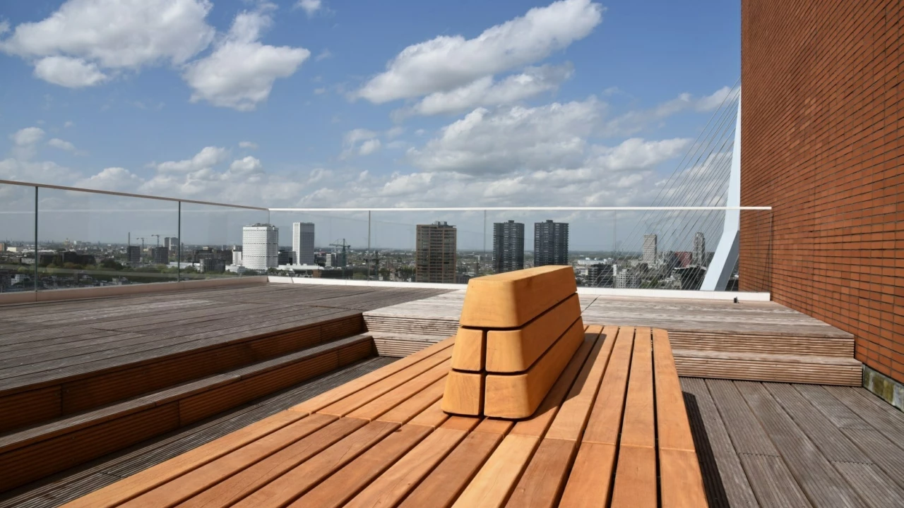 Rotterdam dakterras plane picknickset Plane dubbelzits Solid Planter