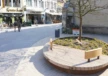Valkenburg Historisch Centrum cortenstalen plantenbak met zittingen 5